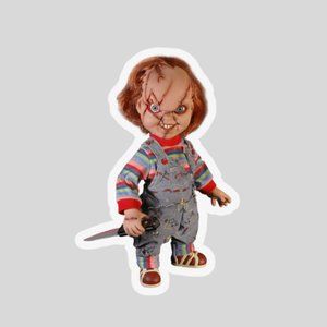 Chucky Vinyl Sticker,2 inches big 3/10% off